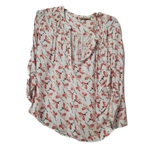 Womans blouse bird print